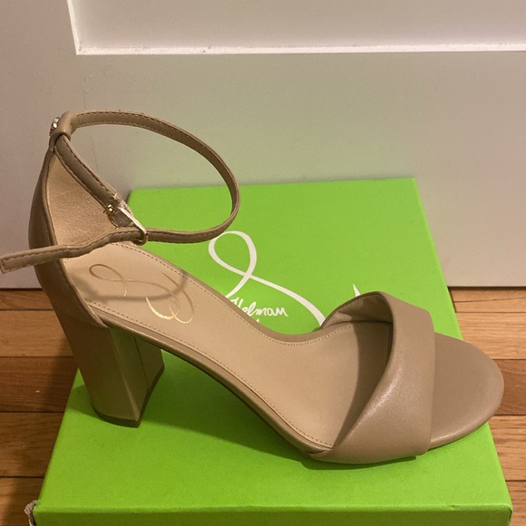 Brand New | Sam Edelman | Leather Open Toed Heels - Picture 2 of 4
